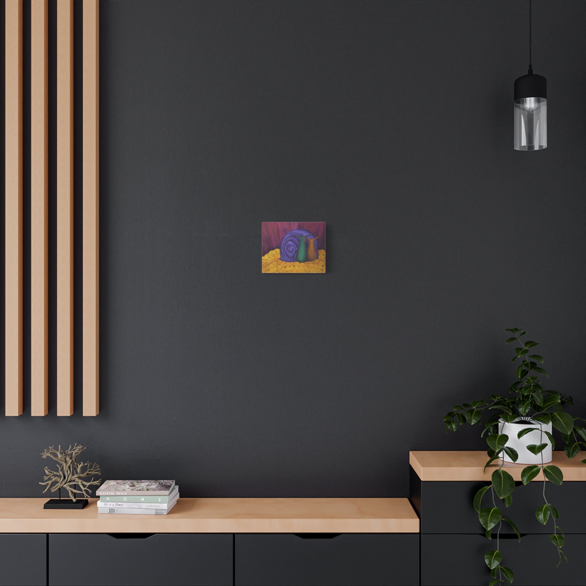 'Let's Run Away Together' Print on Canvas