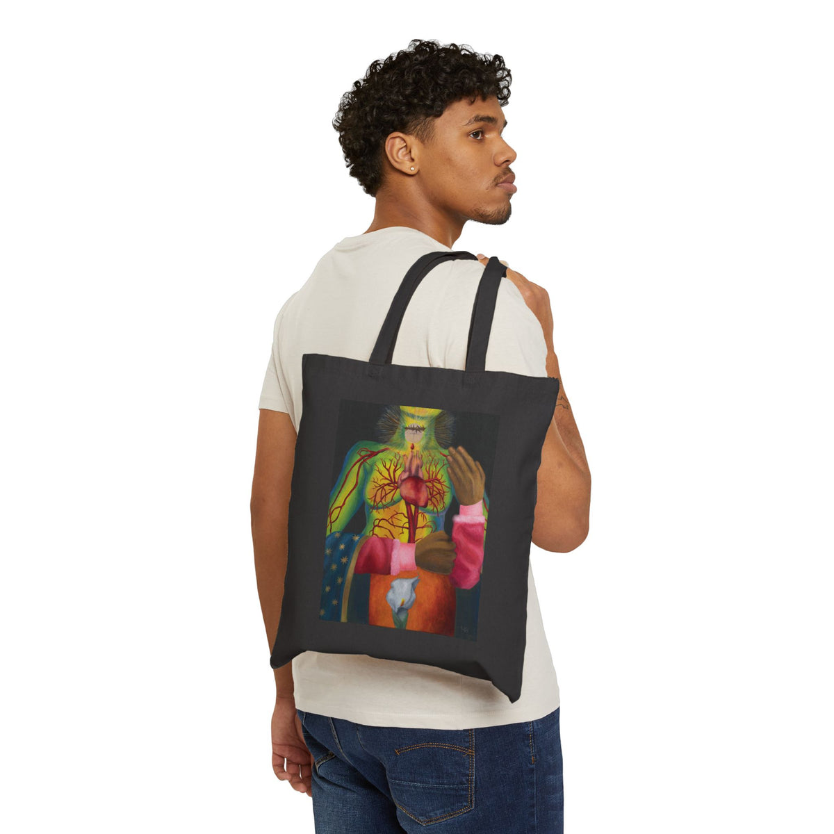 'Corpus Christi, Sáname' Canvas Tote Bag