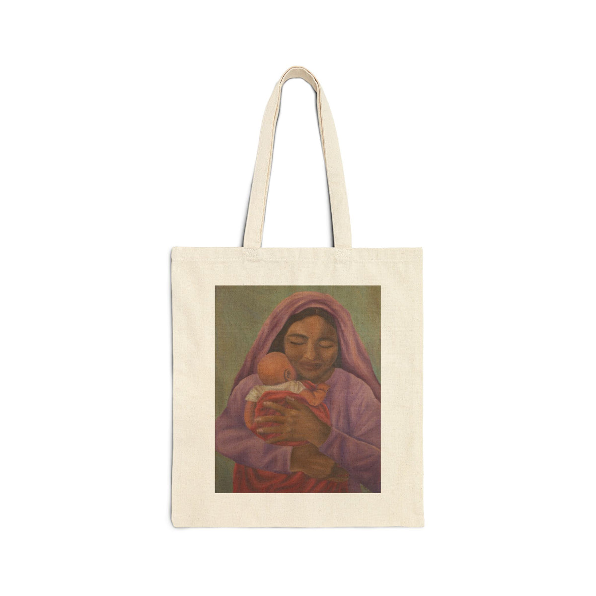 'Blessed Is She (Virgencita)' Canvas Tote Bag