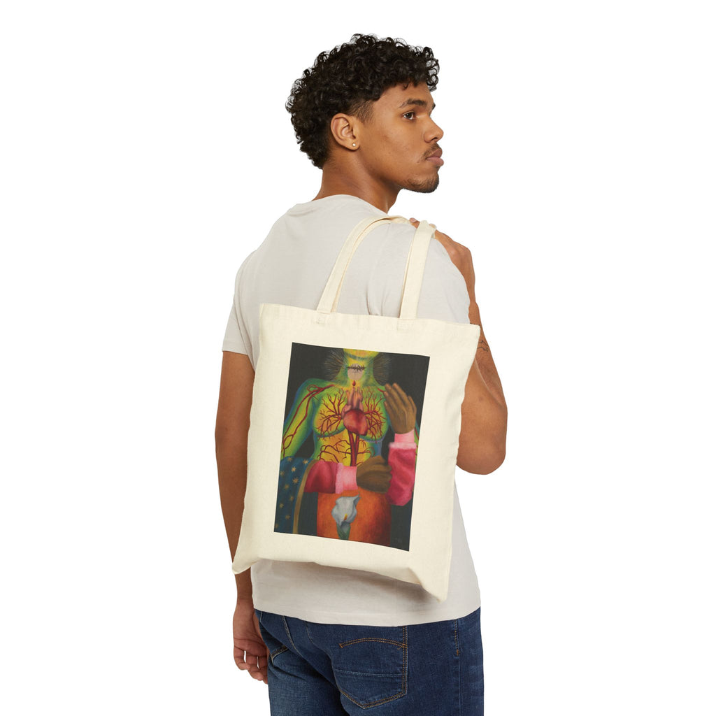 'Corpus Christi, Sáname' Canvas Tote Bag