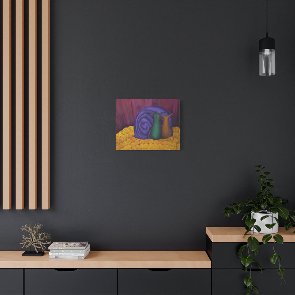 'Let's Run Away Together' Print on Canvas