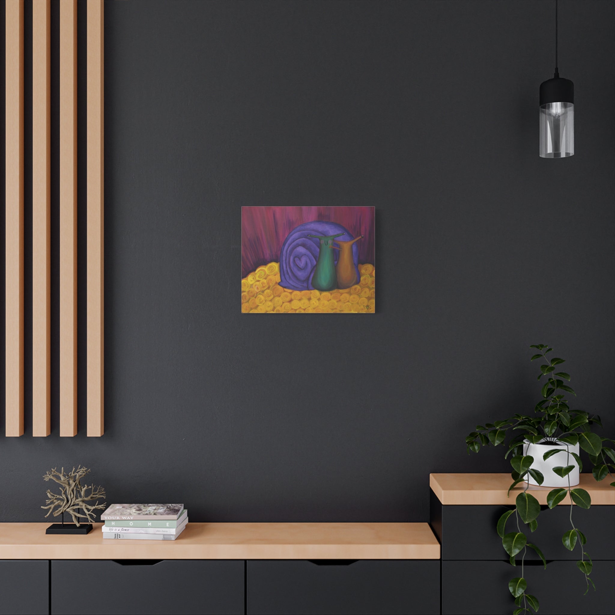'Let's Run Away Together' Print on Canvas