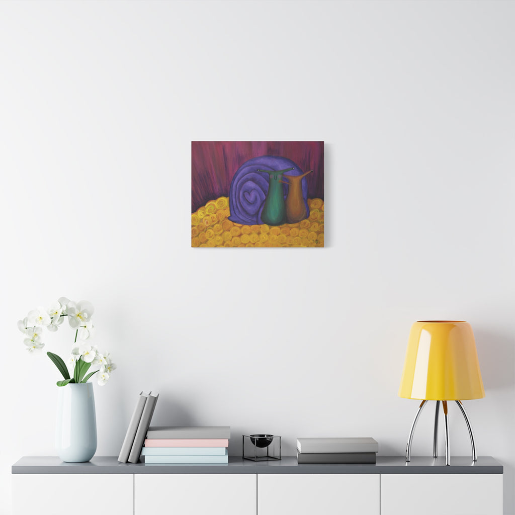 'Let's Run Away Together' Print on Canvas