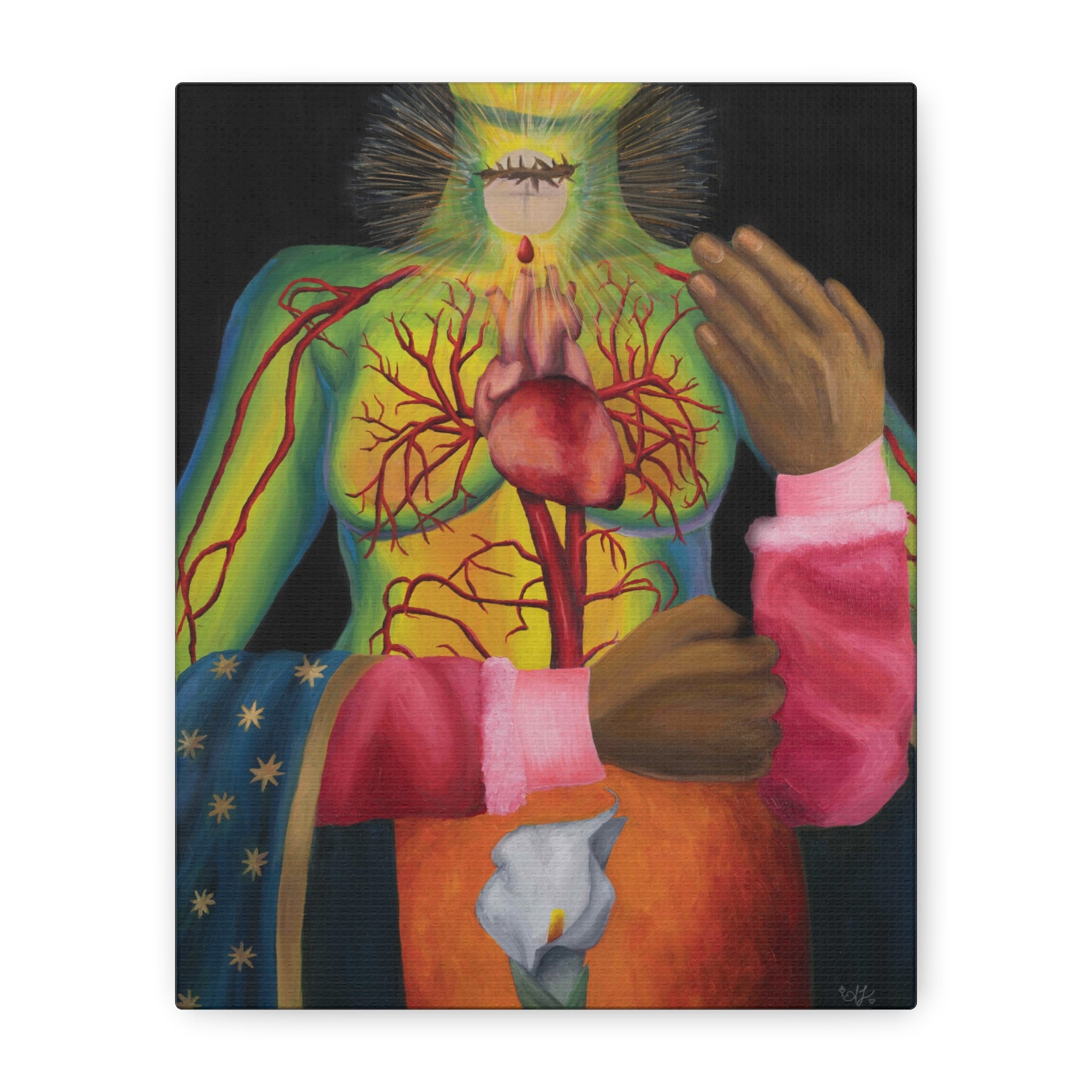 'Corpus Christi, Sáname' Print on Canvas