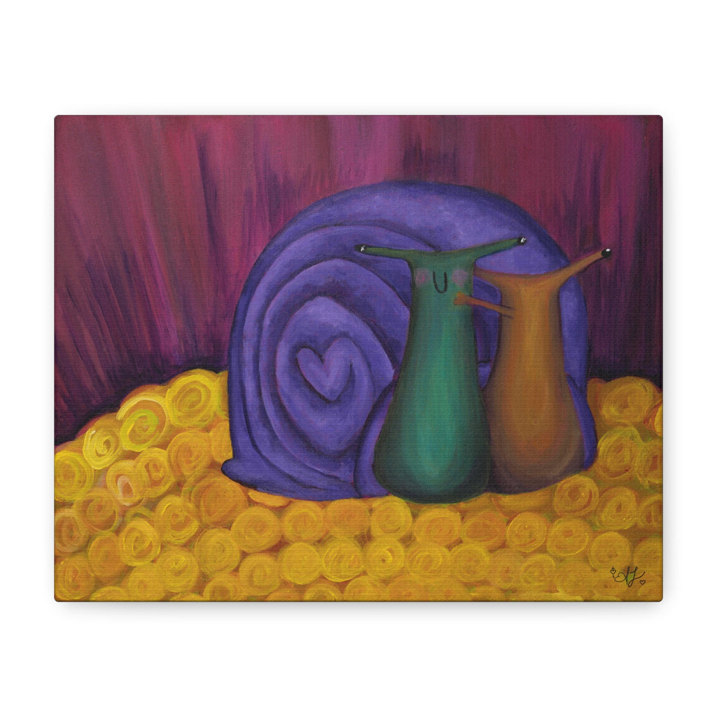 'Let's Run Away Together' Print on Canvas