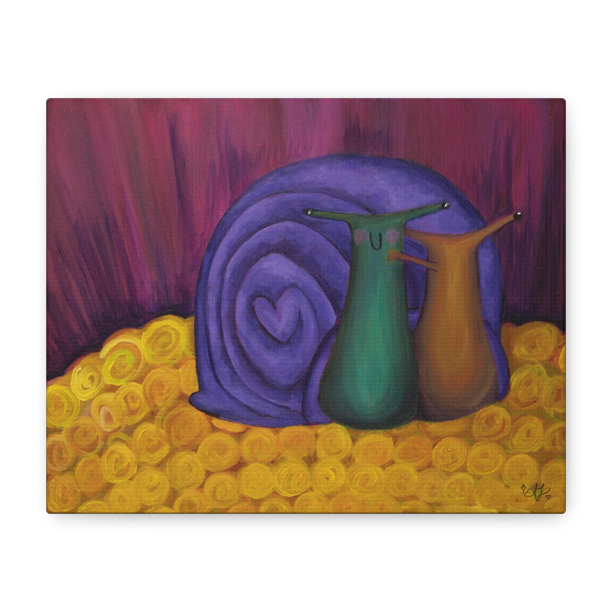 'Let's Run Away Together' Print on Canvas