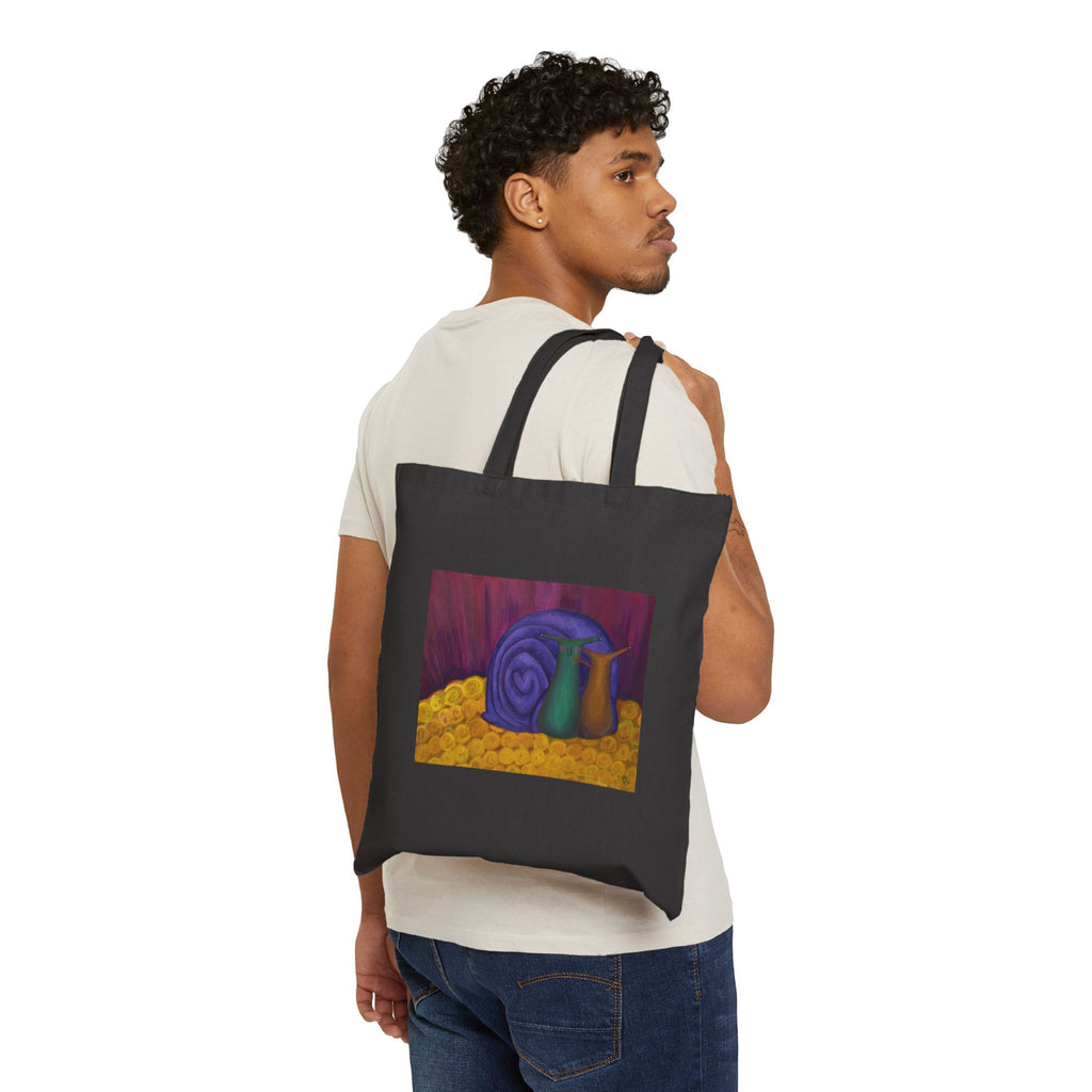 "Let's Run Away Together" Canvas Tote Bag