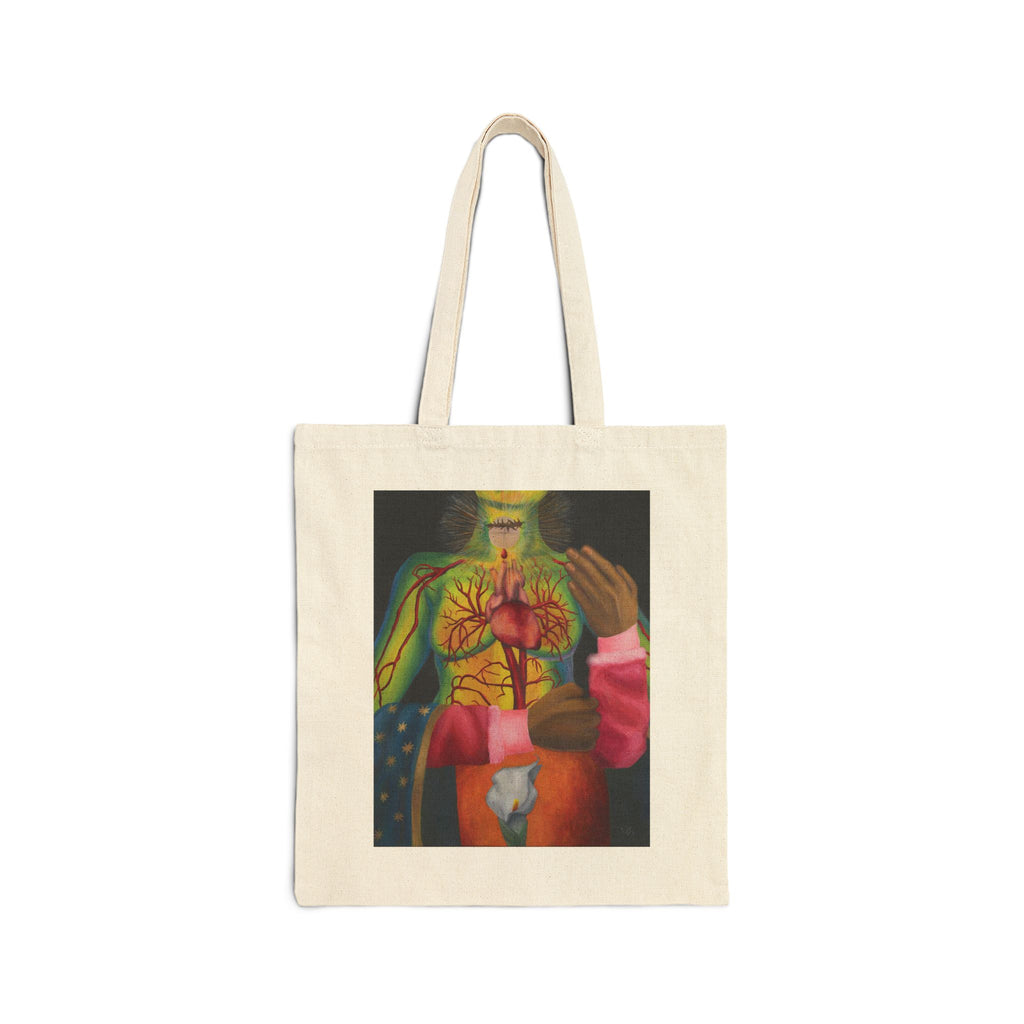 'Corpus Christi, Sáname' Canvas Tote Bag