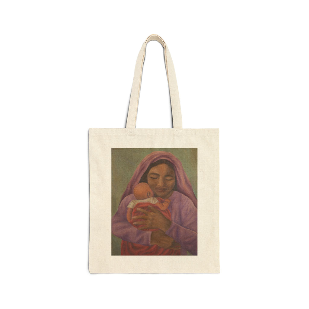 'Blessed Is She (Virgencita)' Canvas Tote Bag