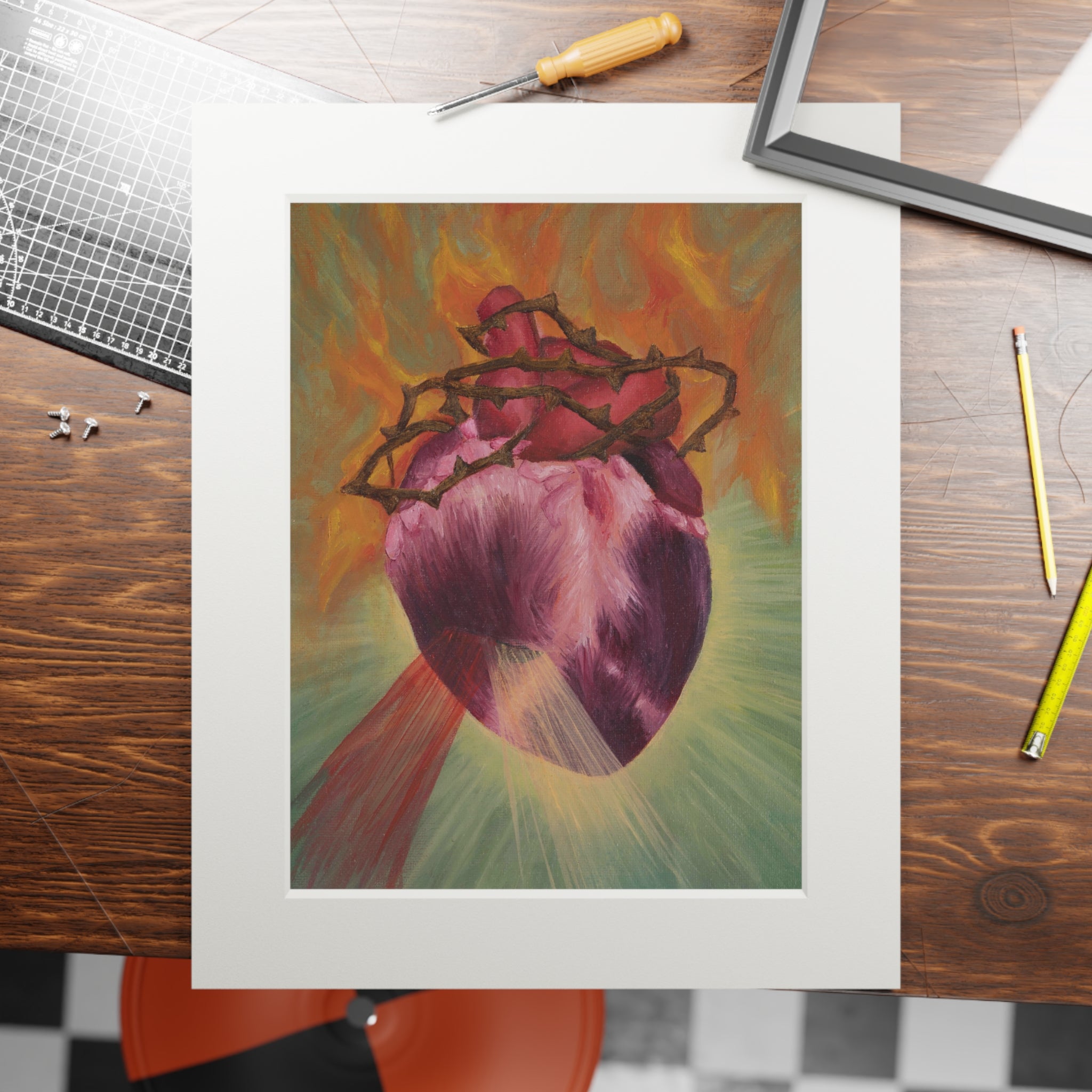 'Sacred Heart' Print on Fine Art Paper
